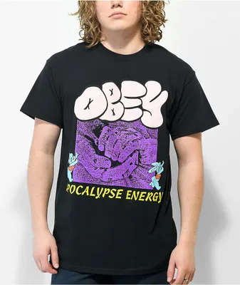 Obey Catastrophic Black T-shirt