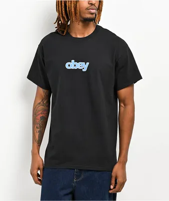 Obey Chalk Black T-Shirt