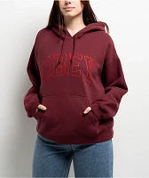 Obey Collegiate Cross Stitch Red Hoodie