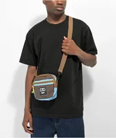 Obey Conditions Brown & Blue Crossbody Bag