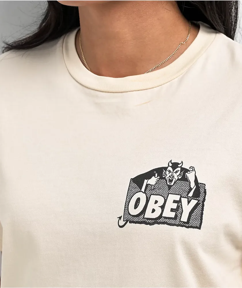 Obey Devil Natural Pigment Dye T-Shirt 