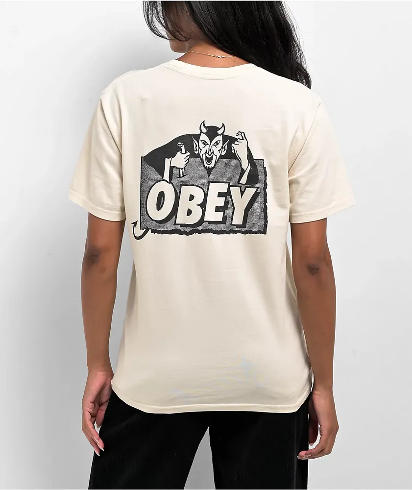 Obey Devil Natural Pigment Dye T-Shirt 