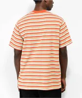 Obey Doe Orange Stripe Pocket T-Shirt