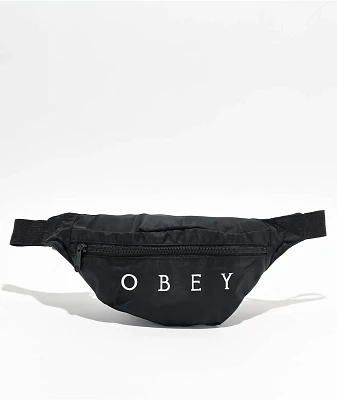 Obey Drop Out Black Fanny Pack