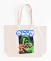 Obey Ear Bug Natural Tote Bag