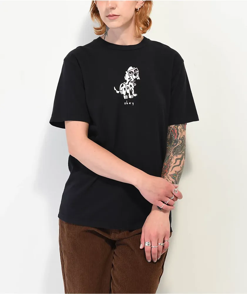 obey black t shirt