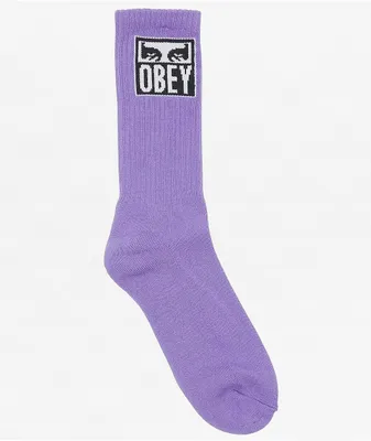 Obey Eyes Icon Orchid Crew Socks