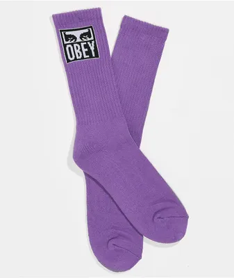 Obey Eyes Icon Orchid Crew Socks