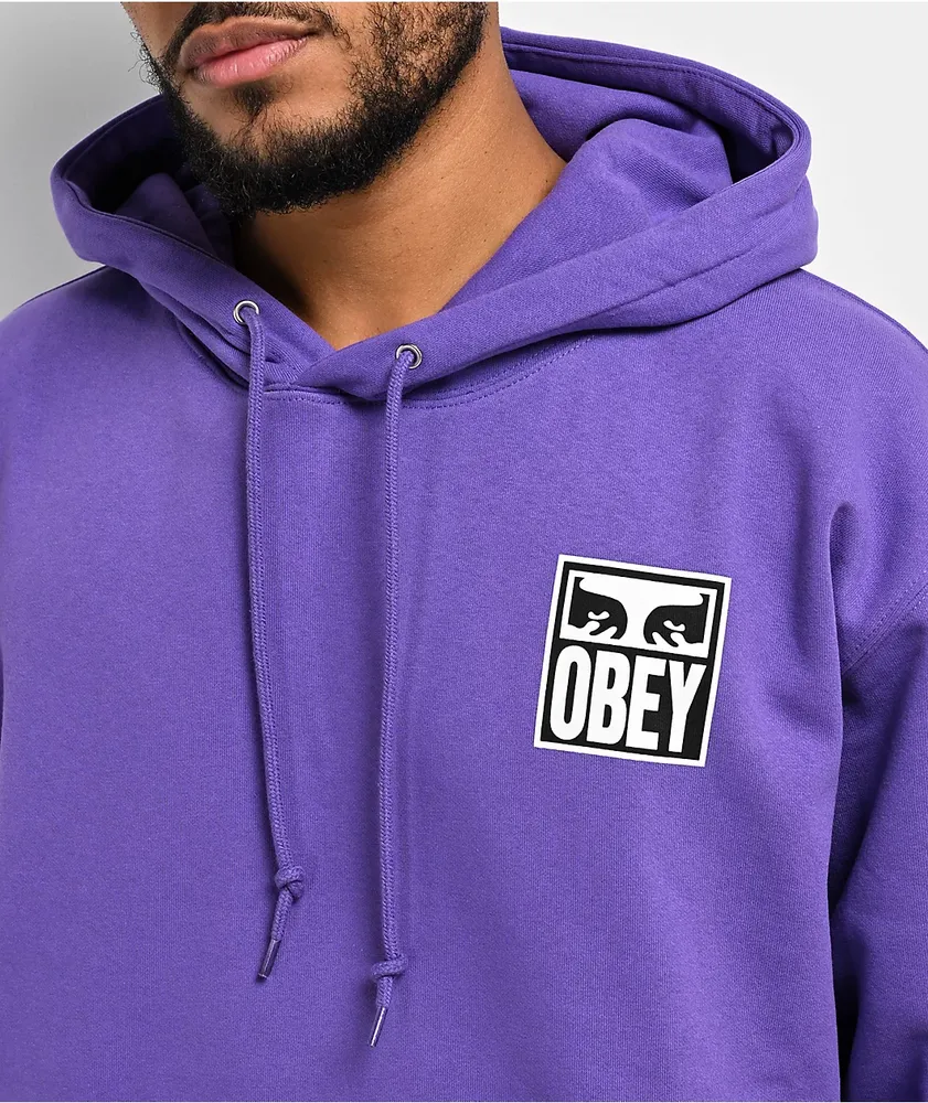 Obey Eyes Icon Purple Hoodie
