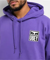 Obey Eyes Icon Purple Hoodie