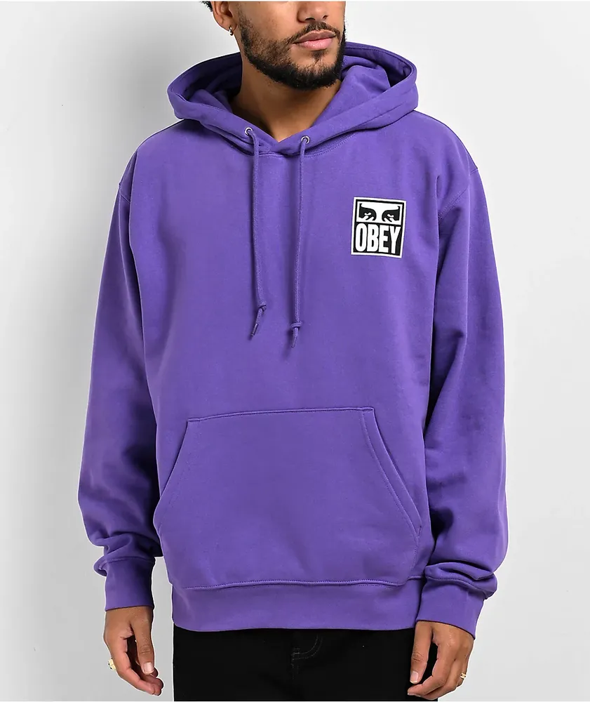 Obey Eyes Icon Purple Hoodie