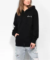 Obey Fairytale Forest Black Zip Hoodie