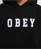 Obey Felt Extra Heavy Black Hoodie