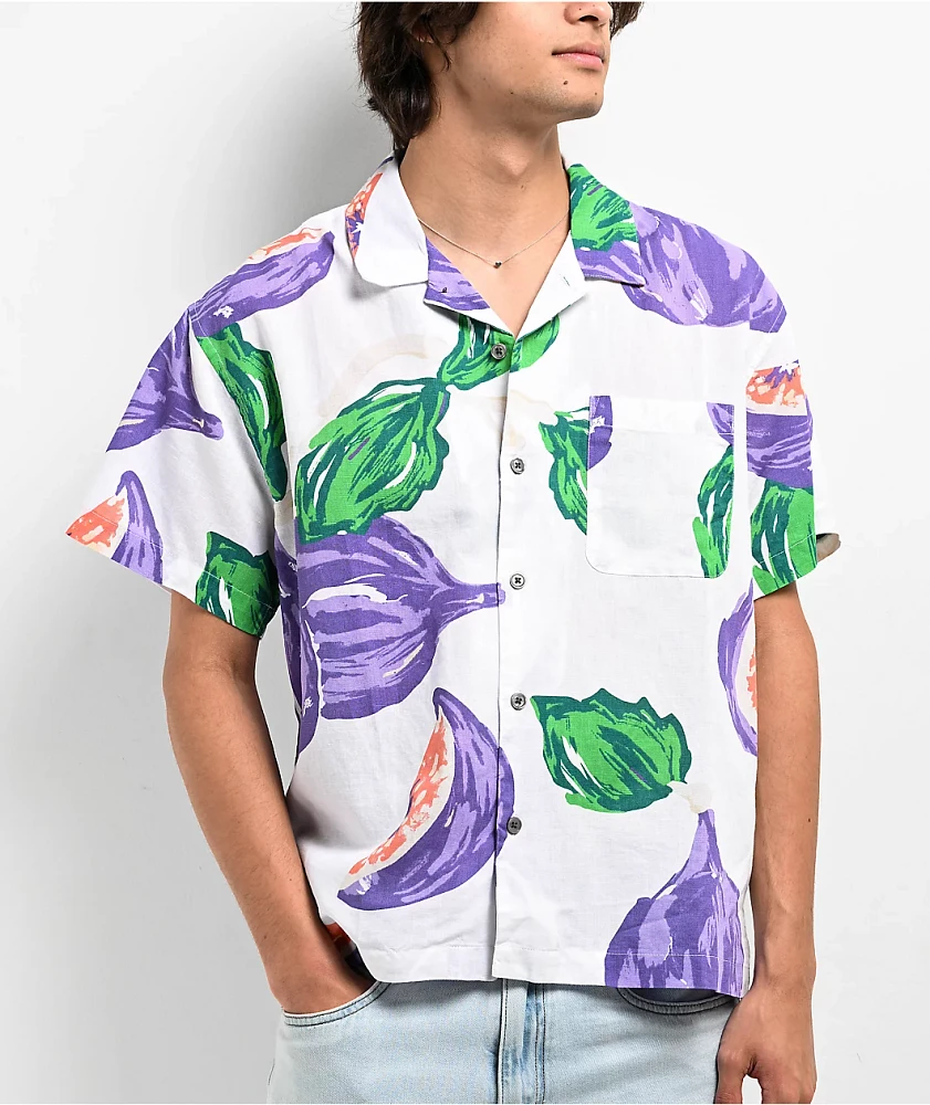 Obey Figs White Short Sleeve Shirt