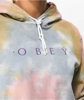 Obey Flower Packet Tie Dye Hoodie