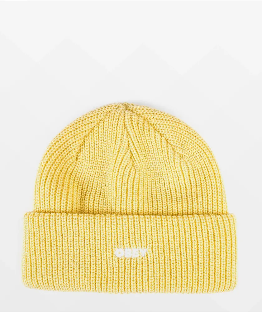 Obey Future Butter Yellow Beanie