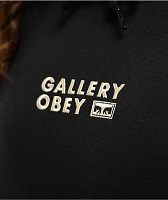 Obey Gallery Black Hoodie