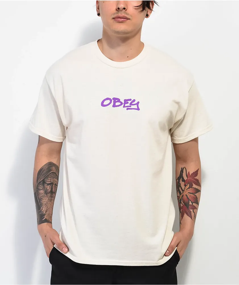 Obey Graffity Natural T-Shirt