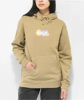 Obey Groovy Daisies Tan Hoodie