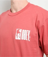 Obey Half Icon Red T-Shirt