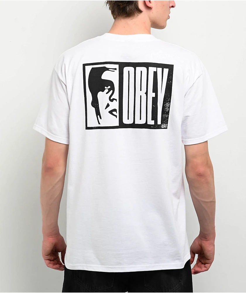 Obey Half Icon White T-Shirt