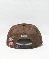 Obey Heavy Work Brown Trucker Hat