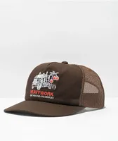 Obey Heavy Work Brown Trucker Hat