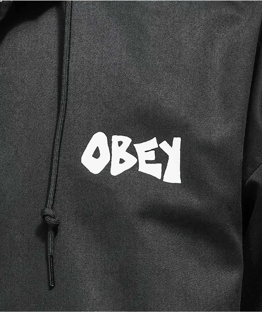 Obey Hell On Earth Black Work Jacket