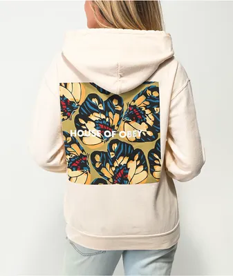 Obey House Of Obey Butterfly Cream Hoodie