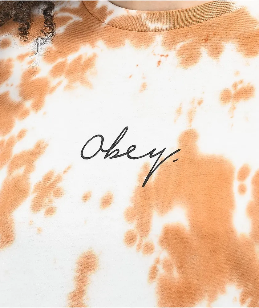 Obey House Salvage Tie Dye Long Sleeve T-Shirt