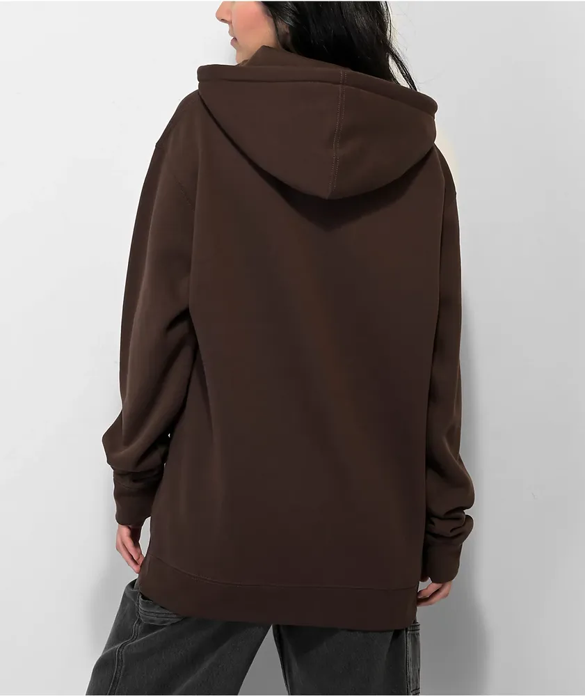 Obey Icon Face Brown Hoodie