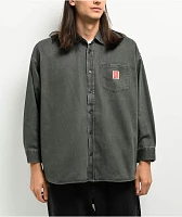 Obey Jones Charcoal Long Sleeve Button Up Shirt