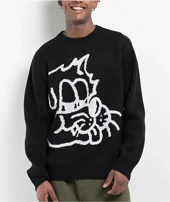 Obey Kinney Black Knit Sweater