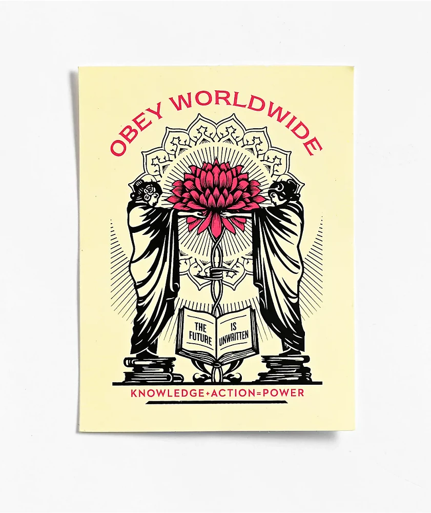 Obey Knowledge Action Power Sticker