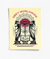 Obey Knowledge Action Power Sticker