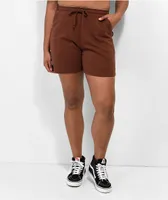 Obey Kori Terry Brown Sweat Shorts