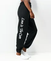 Obey Love Is The Cure Black Sweatpants