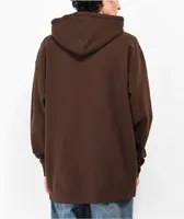 Obey Lower Case Brown Hoodie