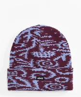 Obey Magnolia Periwinkle & Magenta Beanie