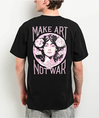 Obey Make Art Not War Black T-Shirt