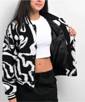 Obey Mazy Sherpa Varsity Jacket