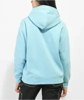 Obey Mellow Teddy Embroidered Blue Hoodie