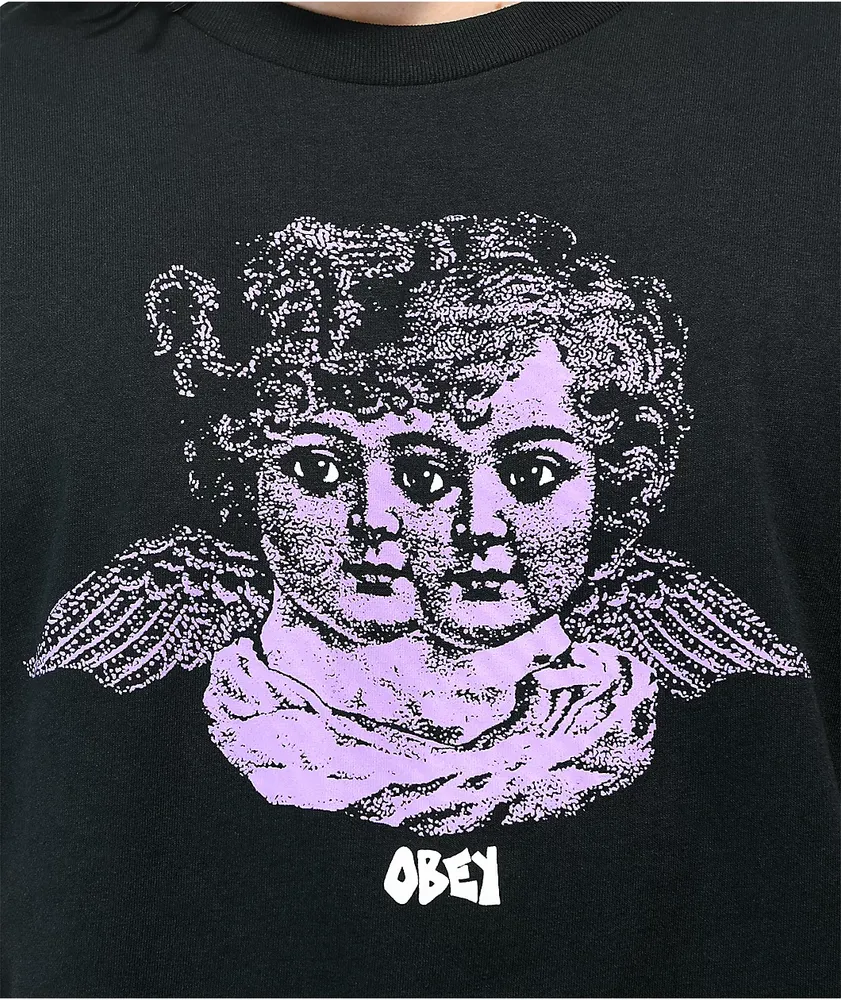 Obey Minds Eye Angel Black T-Shirt