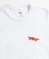 Obey Miracle Of Living White Crop T-Shirt