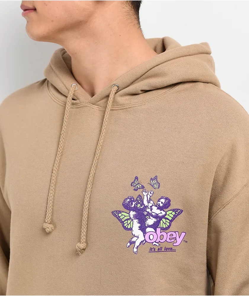 Obey Monarch Cherub Sandstone Hoodie