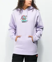 Obey Mushroom Lavender Hoodie