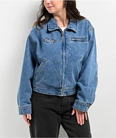 Obey Nessa Light Indigo Denim Jacket