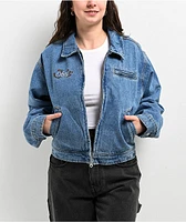 Obey Nessa Light Indigo Denim Jacket