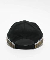 Obey Not Right Black Strapback Hat