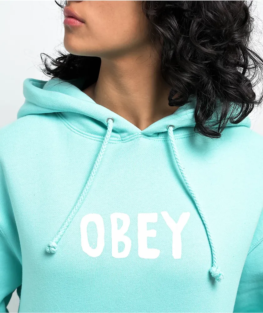 Obey OG 2 Basic Mint Blue Hoodie